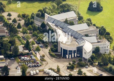 , campus of the private university Witten/Herdecke, 12.09.2012, aerial view, Germany, North Rhine-Westphalia, Ruhr Area, Witten Stock Photo