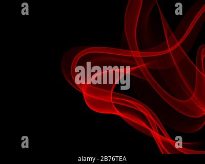 Abstract red waves on the dark background. Vector illustration eps10 Stock Vector