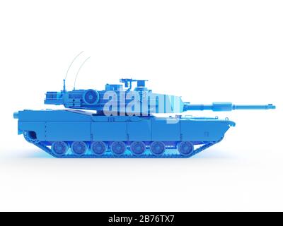 Tank, computer illustration. Stock Photo