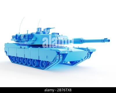 Tank, computer illustration. Stock Photo