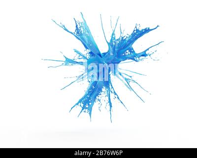 Liquid splash, computer illustration Stock Photo - Alamy