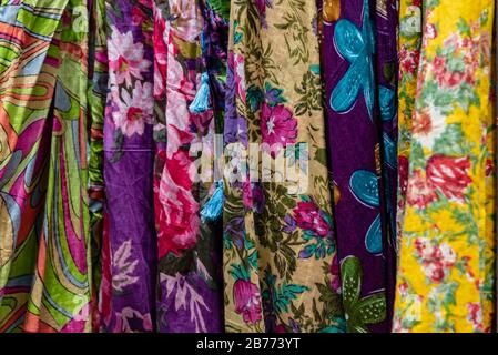 Colored scarf for use in the throat Stock Photo