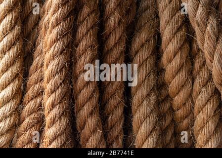 Ropes textures in full frame for design - graphic recourses Stock Photo