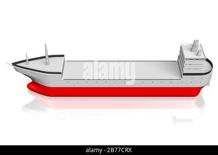 3D tanker/ ship - great for topics like freight transportation etc. Stock Photo
