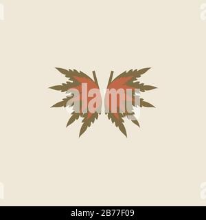Butterfly logo vector design template Stock Vector
