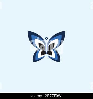 Butterfly logo vector design template Stock Vector
