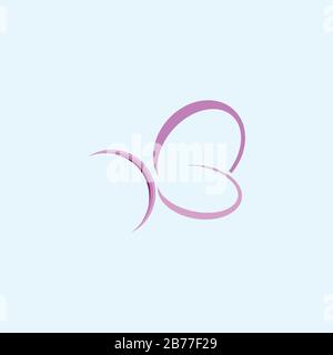 Butterfly logo vector design template Stock Vector