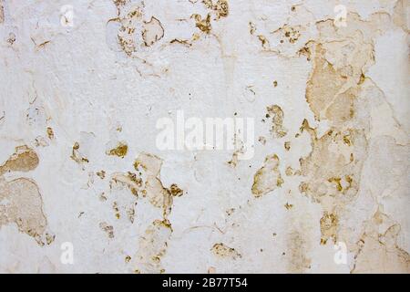 beige corrupted plaster wall texture background Stock Photo