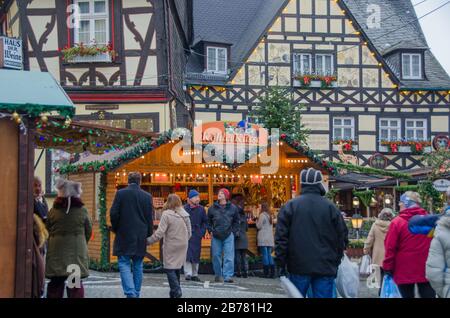 Rudesheim Christmas Markets in Germany 2011 Stock Photo