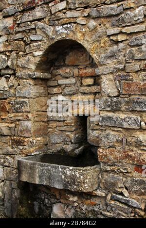 old stone fountain of portuguese historical design located in Sao Bras de  Alportel, Portugal Stock Photo - Alamy