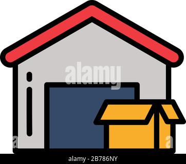 door to door delivery service on white background vector illustration design Stock Vector