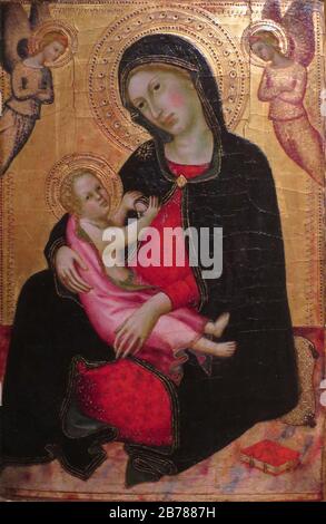 Don Silvestro dei Gherarducci - The Madonna and Child Stock Photo