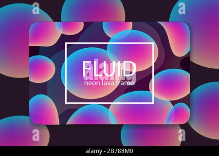 Business template with purple neon effect for multipurpose presentation Stock Vector
