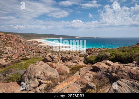 Injidup Beach, coastline in the south-west Australia Stock Photo