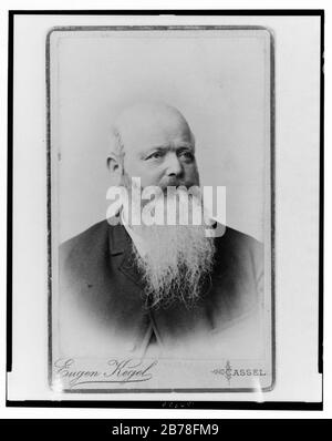 George Steck, piano manufacturer, head-and-shoulders portrait, facing right) - Eugen Kegel, Cassel Stock Photo