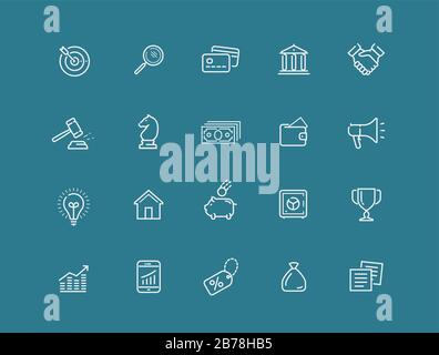 Web icons set. Elements for website, presentation or mobile app Stock Vector