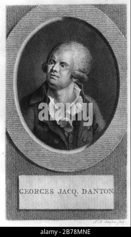 Georges Jacques Danton, 1759-1794 Stock Photo