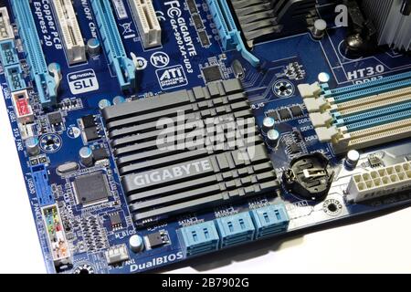 Gigabyte Motherboard Stock Photo