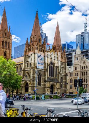 St. Paul's Cathedral, Melbourne, Australia Stock Photo