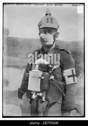 German Protection against gas bombs Stock Photo