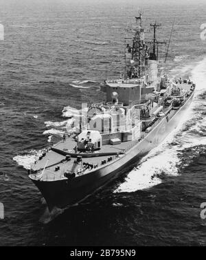 German training ship Deutschland (A59) off the Hawaiian coast on 5 June 1974. Stock Photo