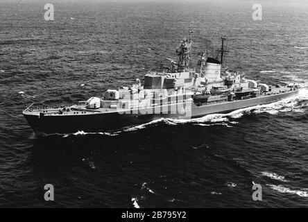 German training ship Deutschland (A59) underway off Hawaii on 5 June 1974. Stock Photo