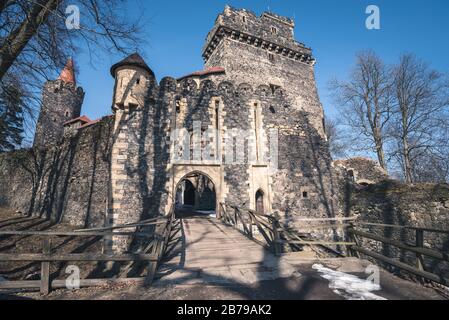 Castle Grodziec, Poland. One of the European Route of Castles and Palaces. Stock Photo