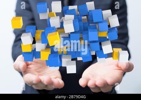 A data code binary concept Stock Photo