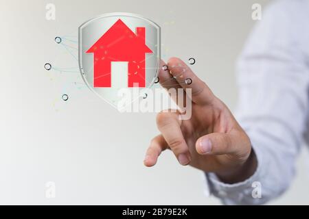 A Smart home and future concept Stock Photo