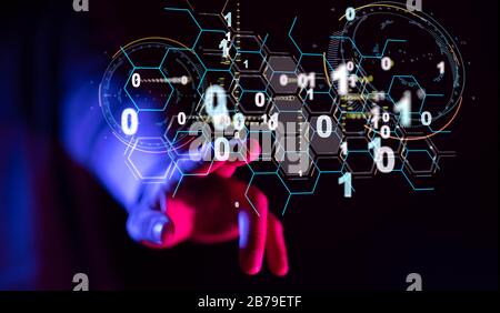 A Software, web development, programming concept. Abstract Programming Stock Photo