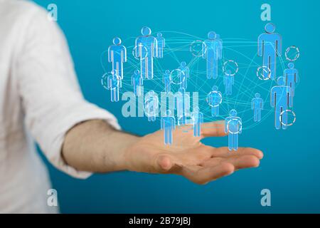 A group of businessperson. Global business network concept Stock Photo