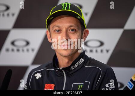 italian motogp rider , number 46 valentino rossi , of the yamaha ...