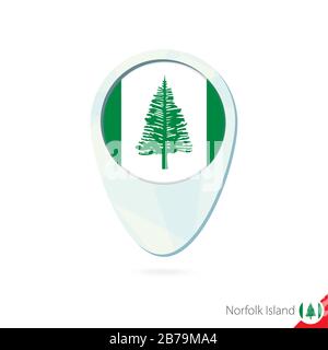 Flag Of Norfolk Island As Round Glossy Icon Button With Flag Design Stock Photo Alamy