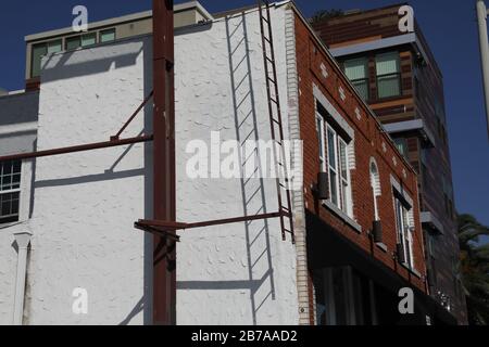 Residential building in downtown  LA Stock Photo