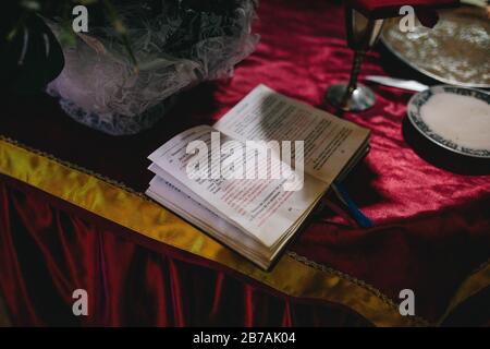 Orthodox Church Wedding Ceremony Stock Photo