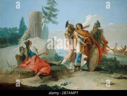 Giambattista Tiepolo - Armida Abandoned by Rinaldo Stock Photo