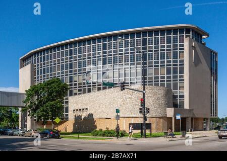 Cuneo Hospital, designed by Belli & Belli, demolished 2016 Stock Photo