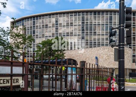 Cuneo Hospital, designed by Belli & Belli, demolished 2016 Stock Photo