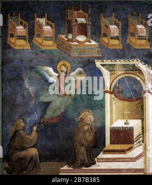 Giotto di Bondone, Legend of St Francis of Assisi: Exorcism of the 