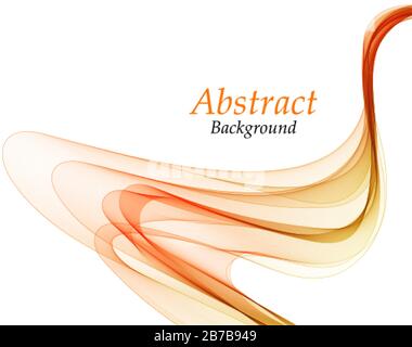 colorful abstract wave. yellow and green lines. vector background Stock Vector