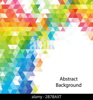 colored triangular shapes. polygonal style. geometric image. Stock Vector