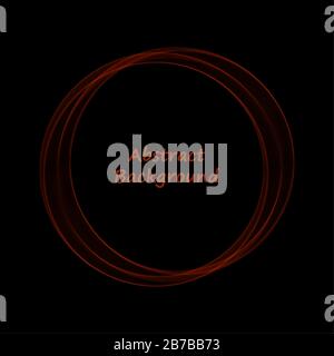 wave in the form of a circle. Abstract lines Stock Vector