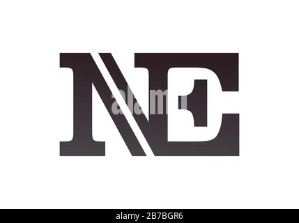 Initial Letter NE Logo Design Vector Template. Digital Abstract NE Letter Logo  Design Stock Vector | Adobe Stock