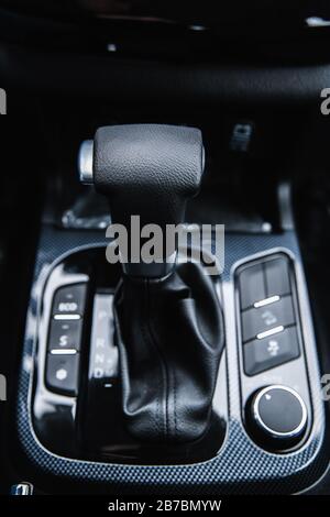 selector switch gear box car Stock Photo
