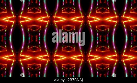 seamless abstract futuristic pattern 3d rendering illustration Stock Photo