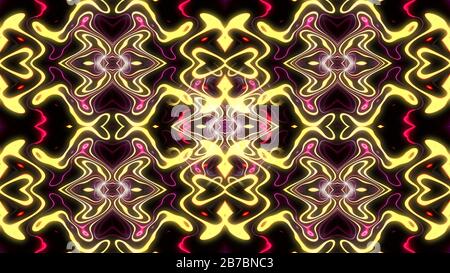 seamless abstract futuristic pattern 3d rendering illustration Stock Photo