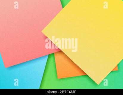 Vector illustration of multicolored craft paper Stock Vector