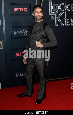 February 5, 2020, Los Angeles, CA, USA: LOS ANGELES - FEB 5:  Kamar de los Reyes at the ''Locke & Key'' Series Premiere Screening at the Egyptian Theater on February 5, 2020 in Los Angeles, CA (Credit Image: © Kay Blake/ZUMA Wire) Stock Photo