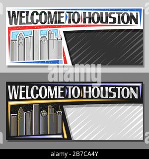 Houston Space City. Houston logotype. Vector and illustration. Stock Vector