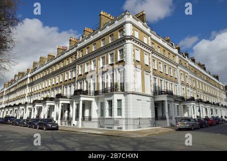 Terraced residences, Onslow Gardens, South Kensington, London, United Kingdom Stock Photo